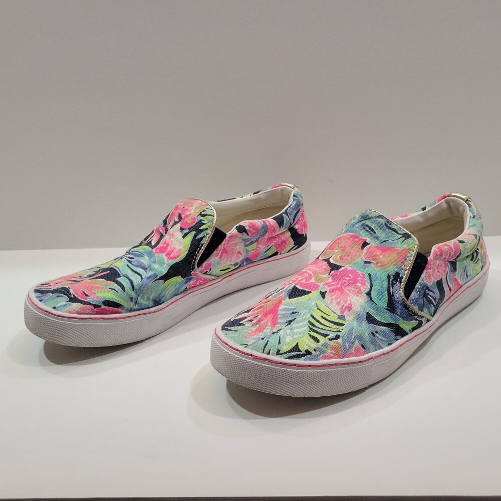 Lilly Pulitzer Julie Sneakers Slip On  Floral Tropics